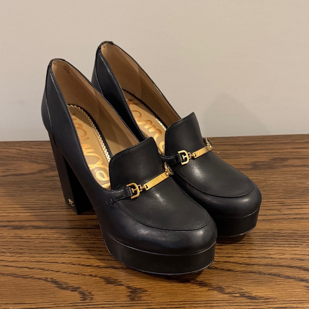 Sam Edelman Black Platform Heels